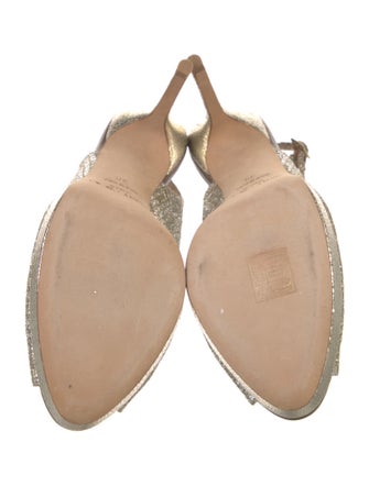 Jimmy Choo Glitter Glitter Accents Slingback Pumps