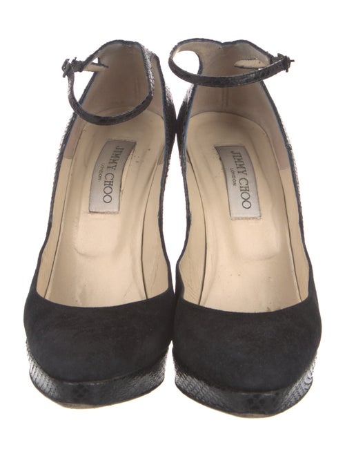 Jimmy Choo Suede Studded Accents Pumps