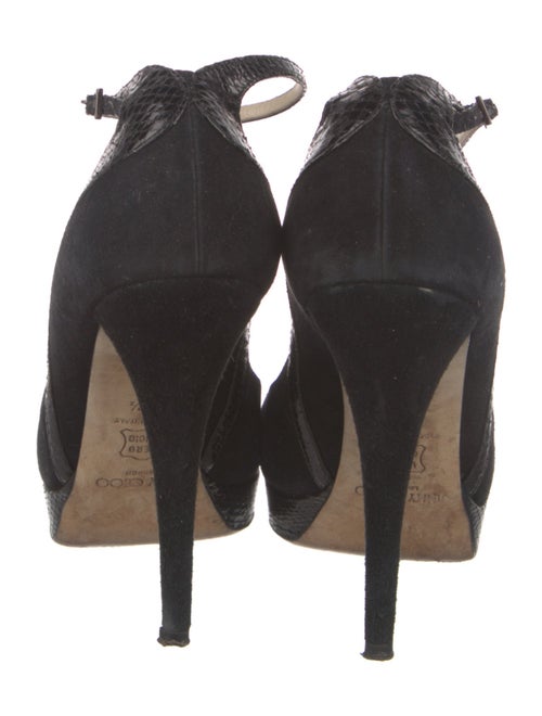 Jimmy Choo Suede Studded Accents Pumps