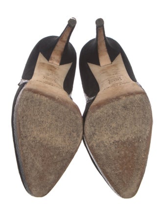 Jimmy Choo Suede Studded Accents Pumps