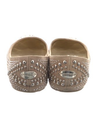 Jimmy Choo Suede Studded Accents Flats