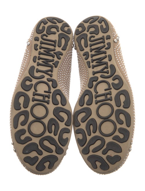 Jimmy Choo Suede Studded Accents Flats