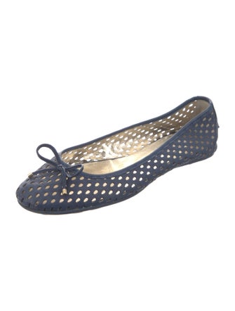 Jimmy Choo Leather Lasercut Accents Flats