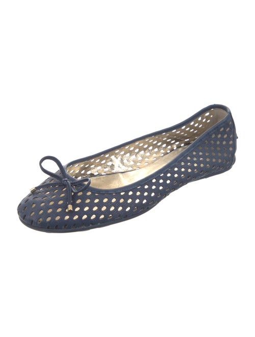 Jimmy Choo Leather Lasercut Accents Flats