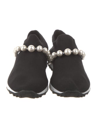 Jimmy Choo Crystal Embellishments Sock Sneakers