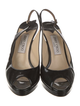Jimmy Choo Patent Leather Slingback Pumps