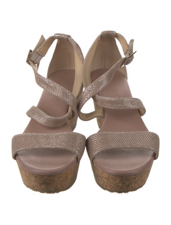 Jimmy Choo Glitter Accents Sandals