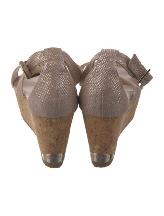 Jimmy Choo Glitter Accents Sandals