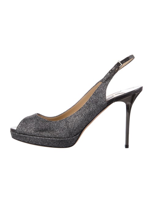 Jimmy Choo Glitter Glitter Accents Slingback Pumps