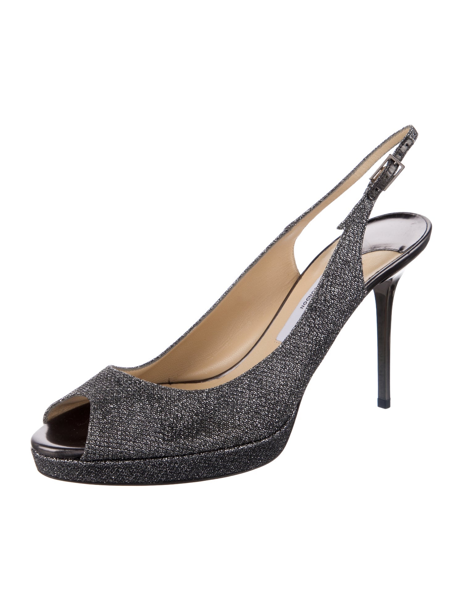 Jimmy Choo Glitter Glitter Accents Slingback Pumps