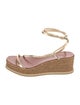 Jimmy Choo Leather Colorblock Pattern Espadrilles