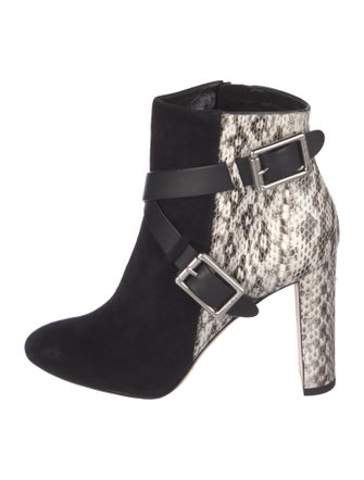 Jimmy Choo Suede Animal Print Mules