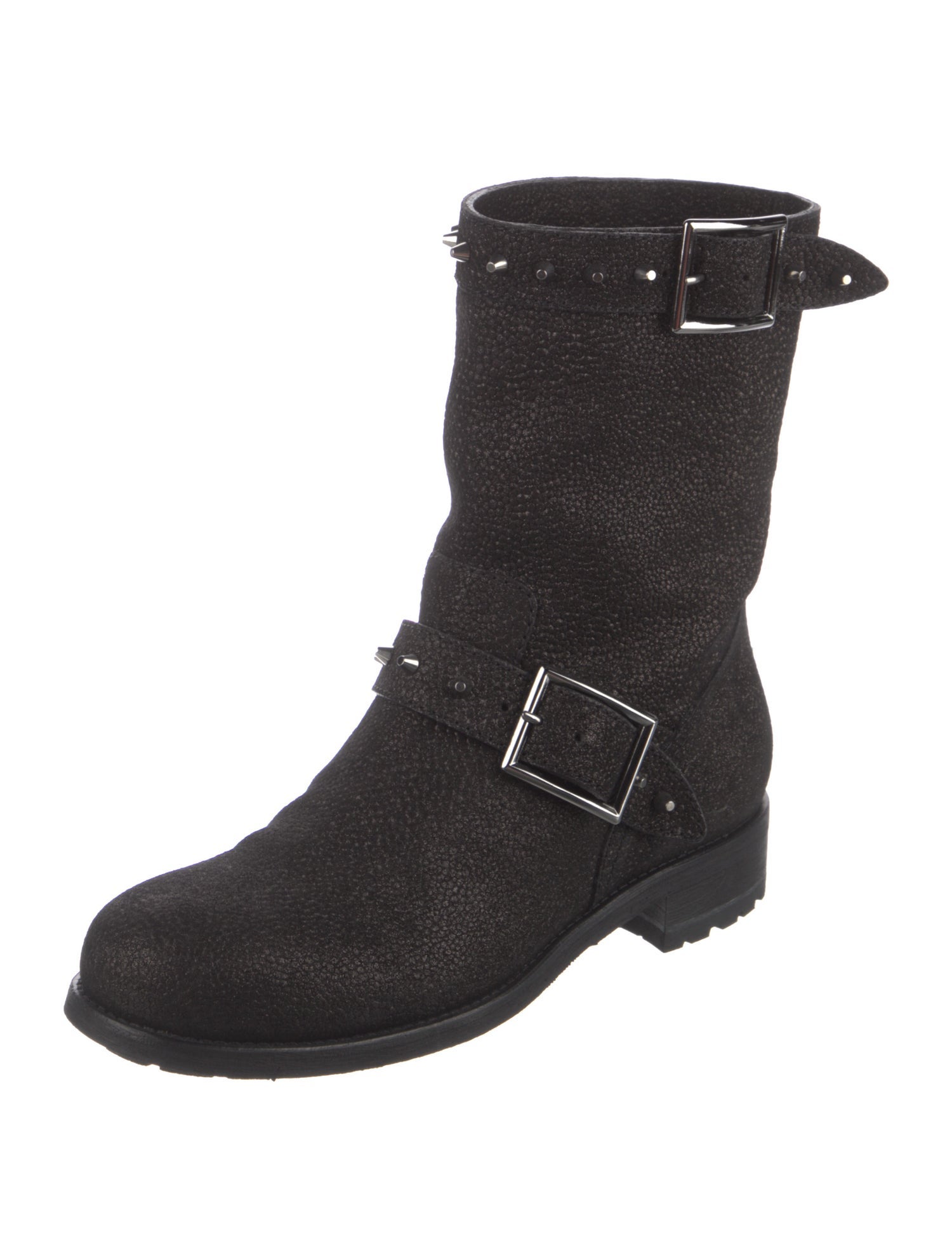 Jimmy Choo Leather Moto Boots