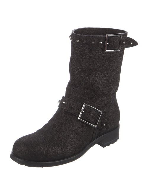 Jimmy Choo Leather Moto Boots