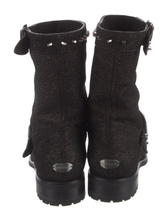 Jimmy Choo Leather Moto Boots