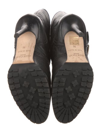 Jimmy Choo Leather Moto Boots