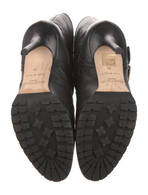 Jimmy Choo Leather Moto Boots