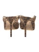 Jimmy Choo Suede Animal Print Mules