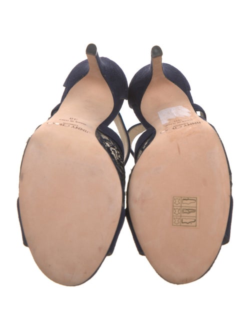 Jimmy Choo Suede Lace Pattern Pumps