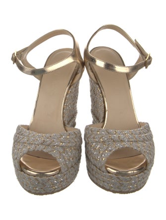 Jimmy Choo Jute Printed Espadrilles