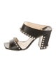 Jimmy Choo Leather Studded Accents Slides