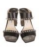 Jimmy Choo Leather Studded Accents Slides