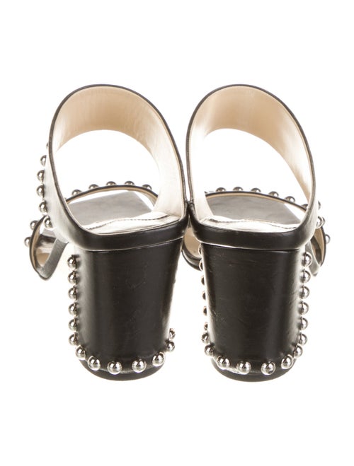 Jimmy Choo Leather Studded Accents Slides