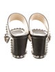 Jimmy Choo Leather Studded Accents Slides