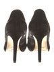 Jimmy Choo Suede Mesh Accents D'Orsay Pumps