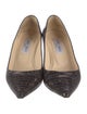 Jimmy Choo Embossed Leather Printed Pumps