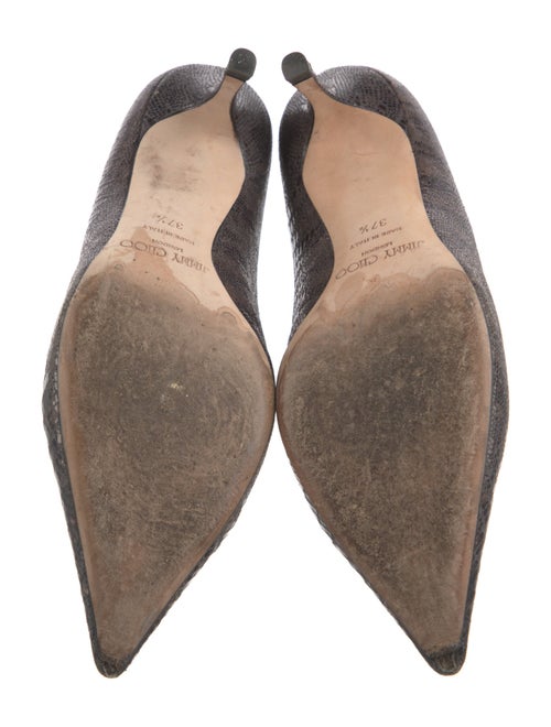 Jimmy Choo Embossed Leather Printed Pumps