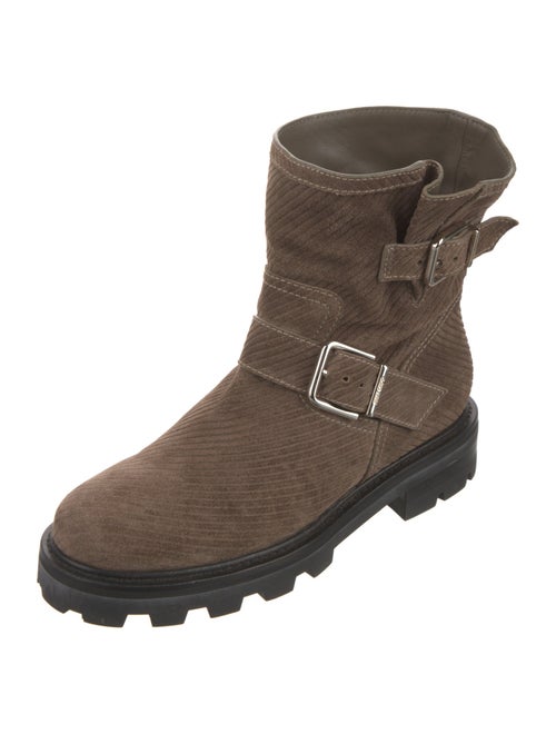 Jimmy Choo Suede Moto Boots
