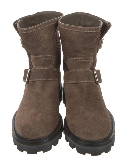 Jimmy Choo Suede Moto Boots