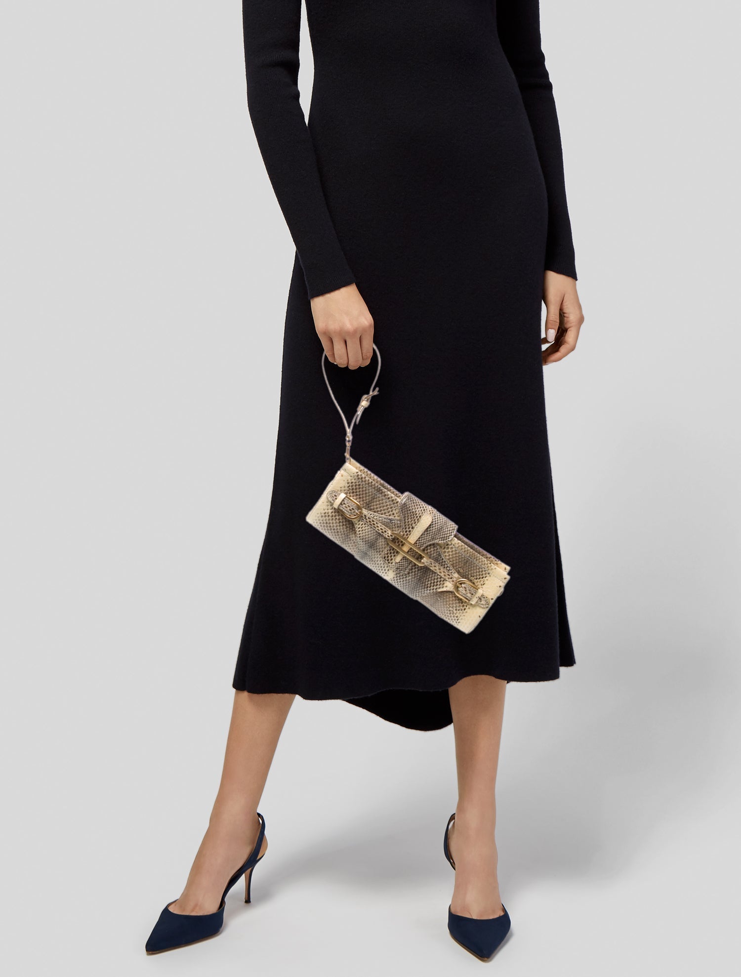 Jimmy Choo Snakeskin Clutch