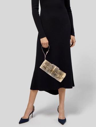 Jimmy Choo Snakeskin Clutch