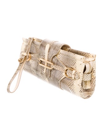 Jimmy Choo Snakeskin Clutch