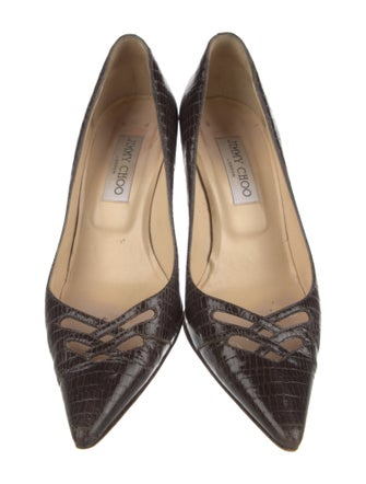 Jimmy Choo Embossed Leather Pumps