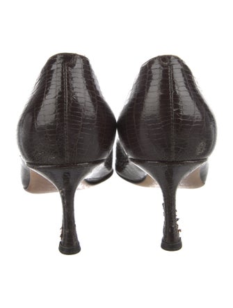 Jimmy Choo Embossed Leather Pumps