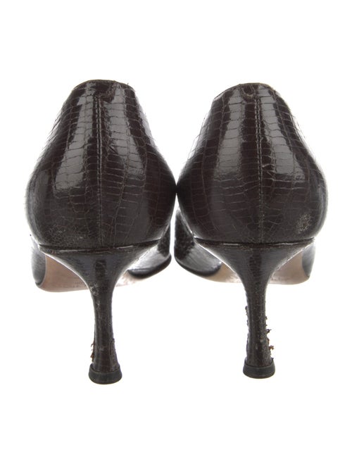 Jimmy Choo Embossed Leather Pumps