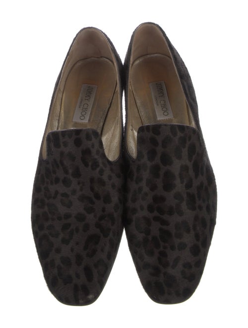 Jimmy Choo Ponyhair Animal Print Loafers