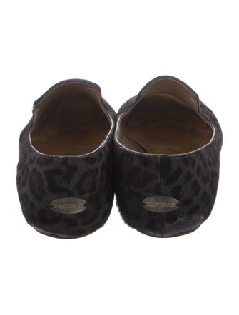 Jimmy Choo Ponyhair Animal Print Loafers