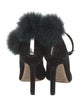 Jimmy Choo Suede Fur Trim Pumps