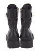 Jimmy Choo Rockstud Accents Leather Combat Boots