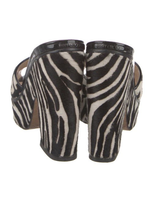 Jimmy Choo Ponyhair Printed Mules