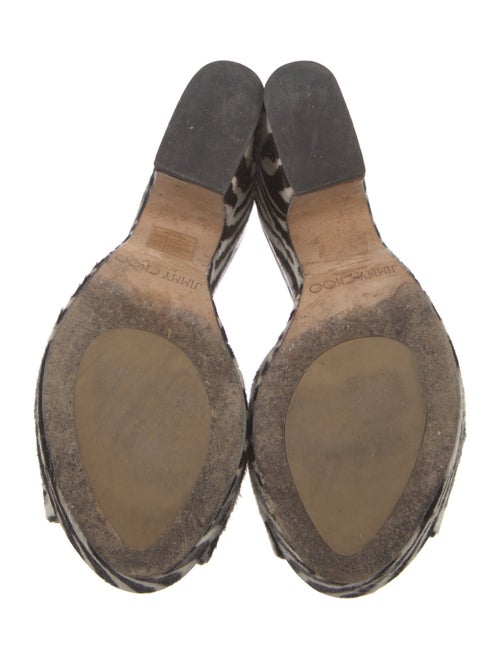 Jimmy Choo Ponyhair Printed Mules