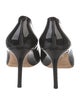 Jimmy Choo Patent Leather Cutout Accent Pumps