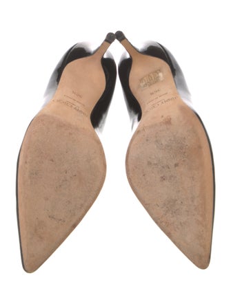 Jimmy Choo Patent Leather Cutout Accent Pumps