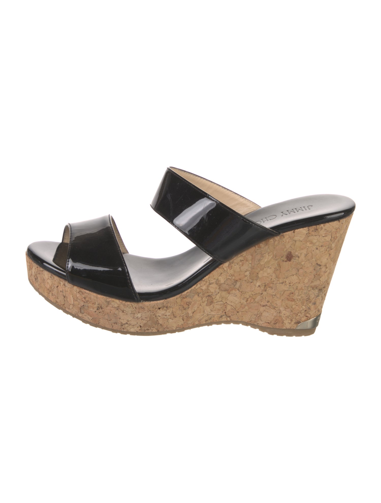 Jimmy Choo Patent Leather Slides