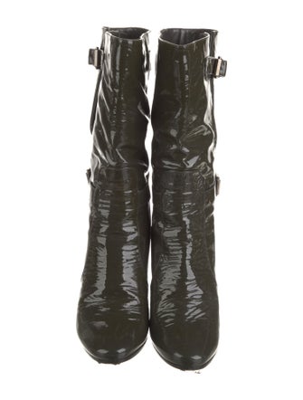 Jimmy Choo Patent Leather Combat Boots