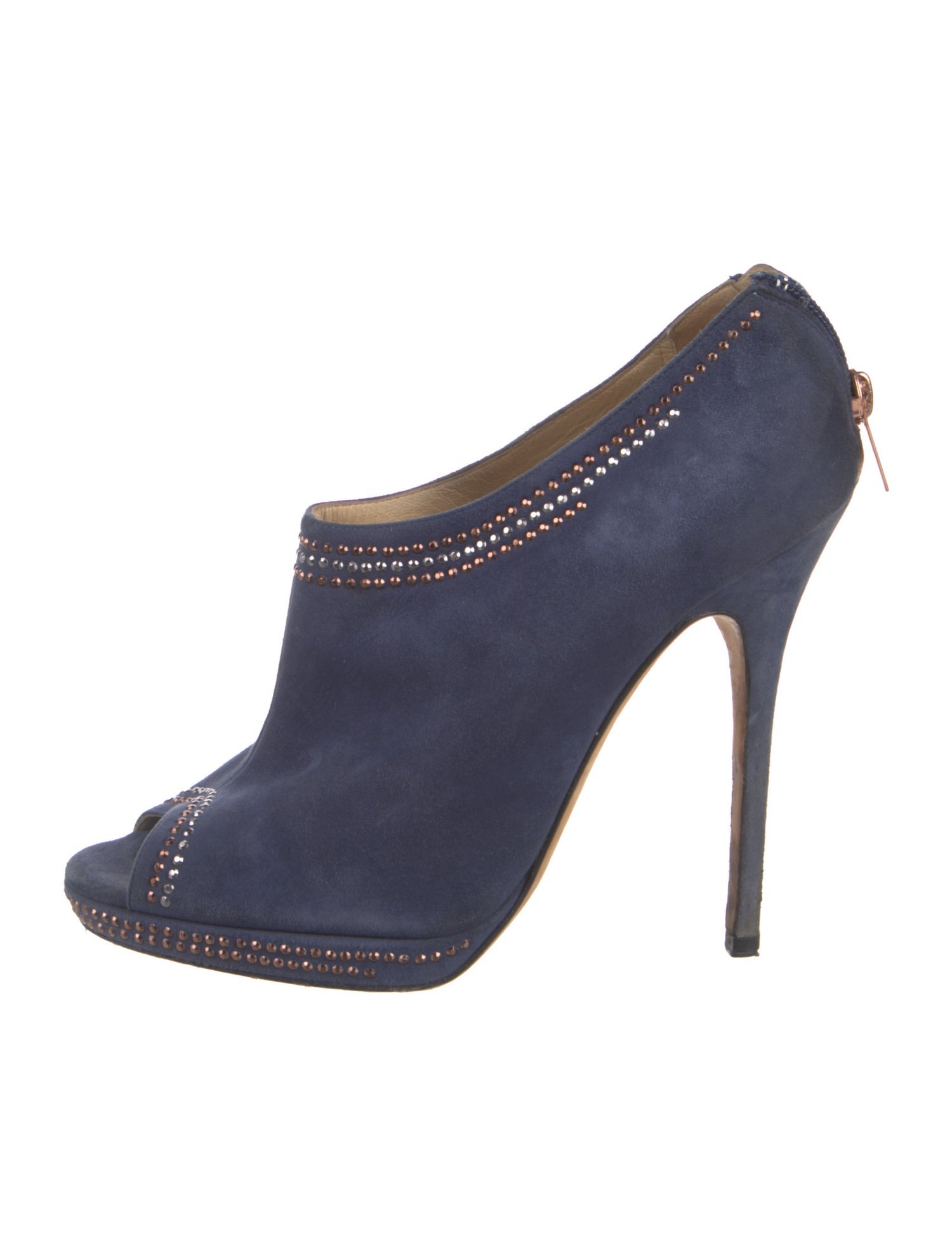 Jimmy Choo Suede Studded Accents Pumps